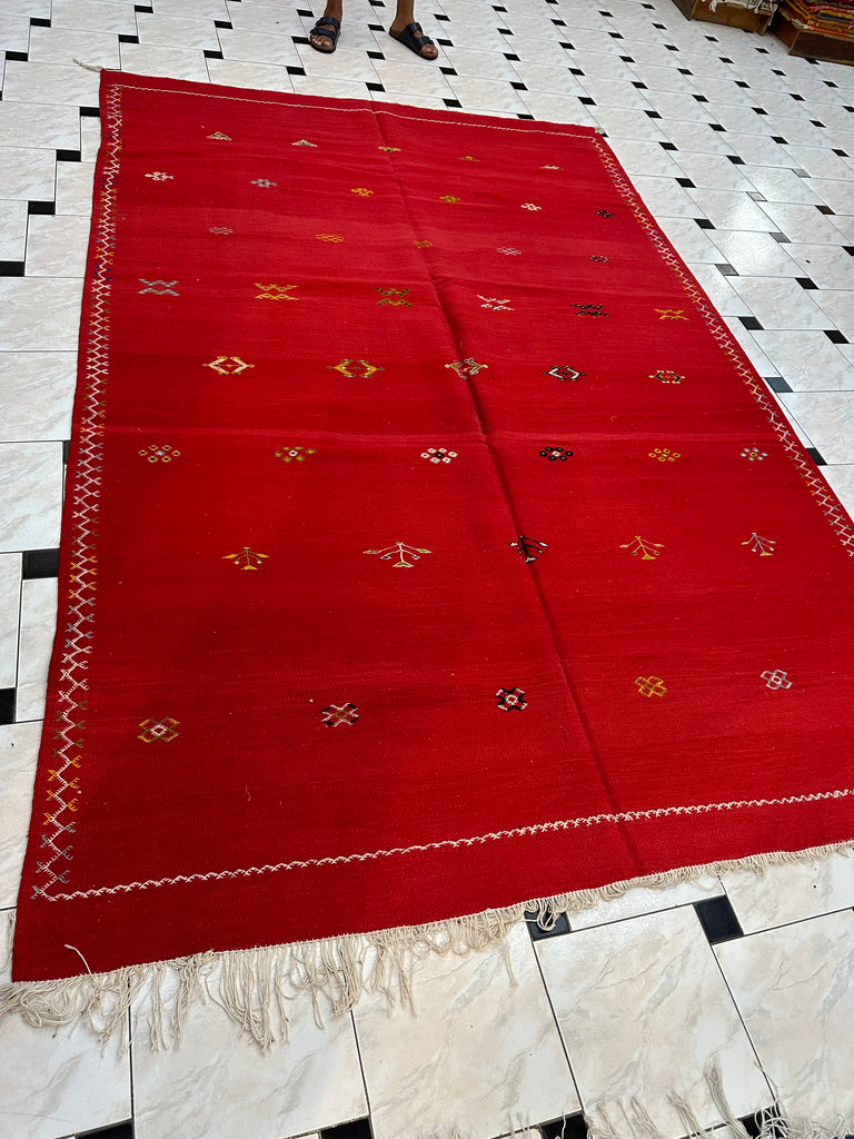 Moroccan Rug - Red - The Kemble Shop