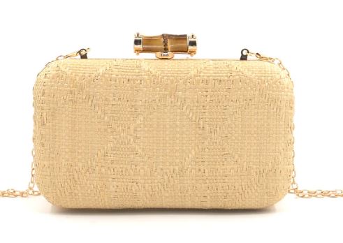 Natural Straw Clutch - The Kemble Shop