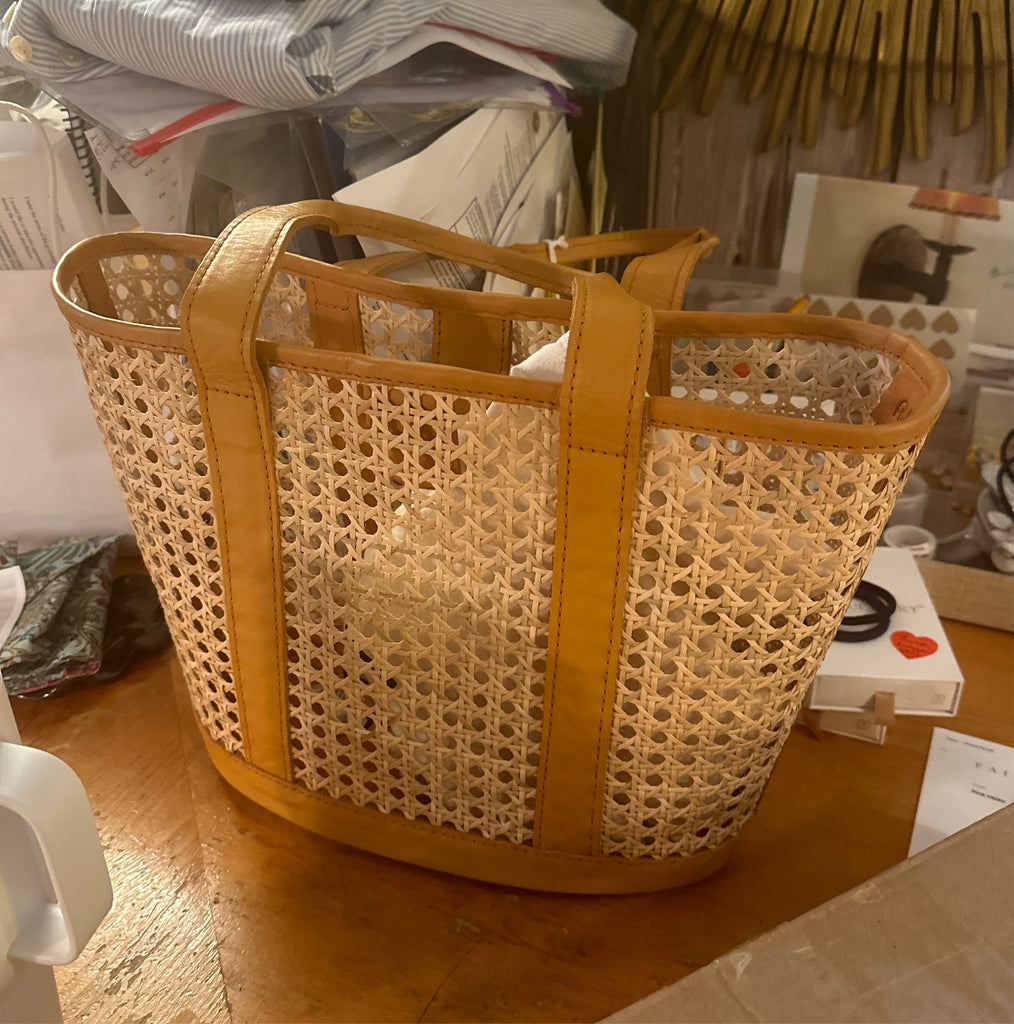 Cane Bucket Tote Bag - The Kemble Shop