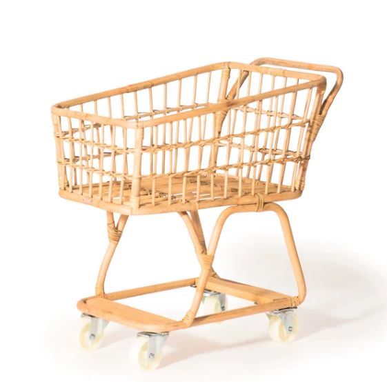 Kids Bamboo  Shopping Cart - The Kemble Shop