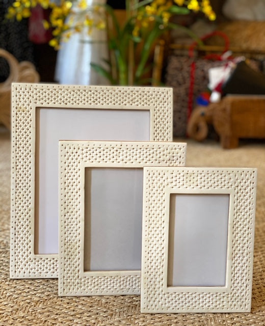 Bone Inlay Perforated Frames - The Kemble Shop
