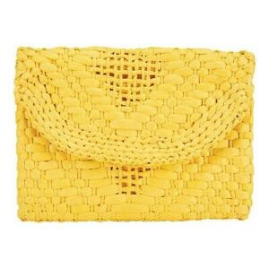 Yellow Straw Woven Tote - The Kemble Shop