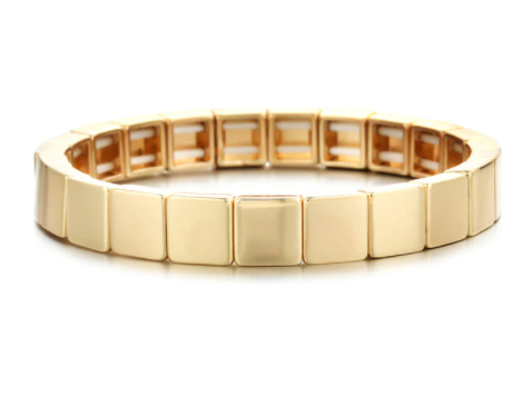 Gold Tile Enamel Bracelets - The Kemble Shop