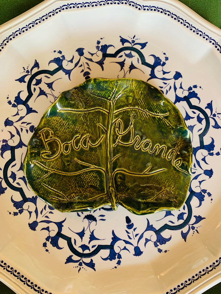 Boca Grande Ceramic Sea Grape Side Plate - The Kemble Shop