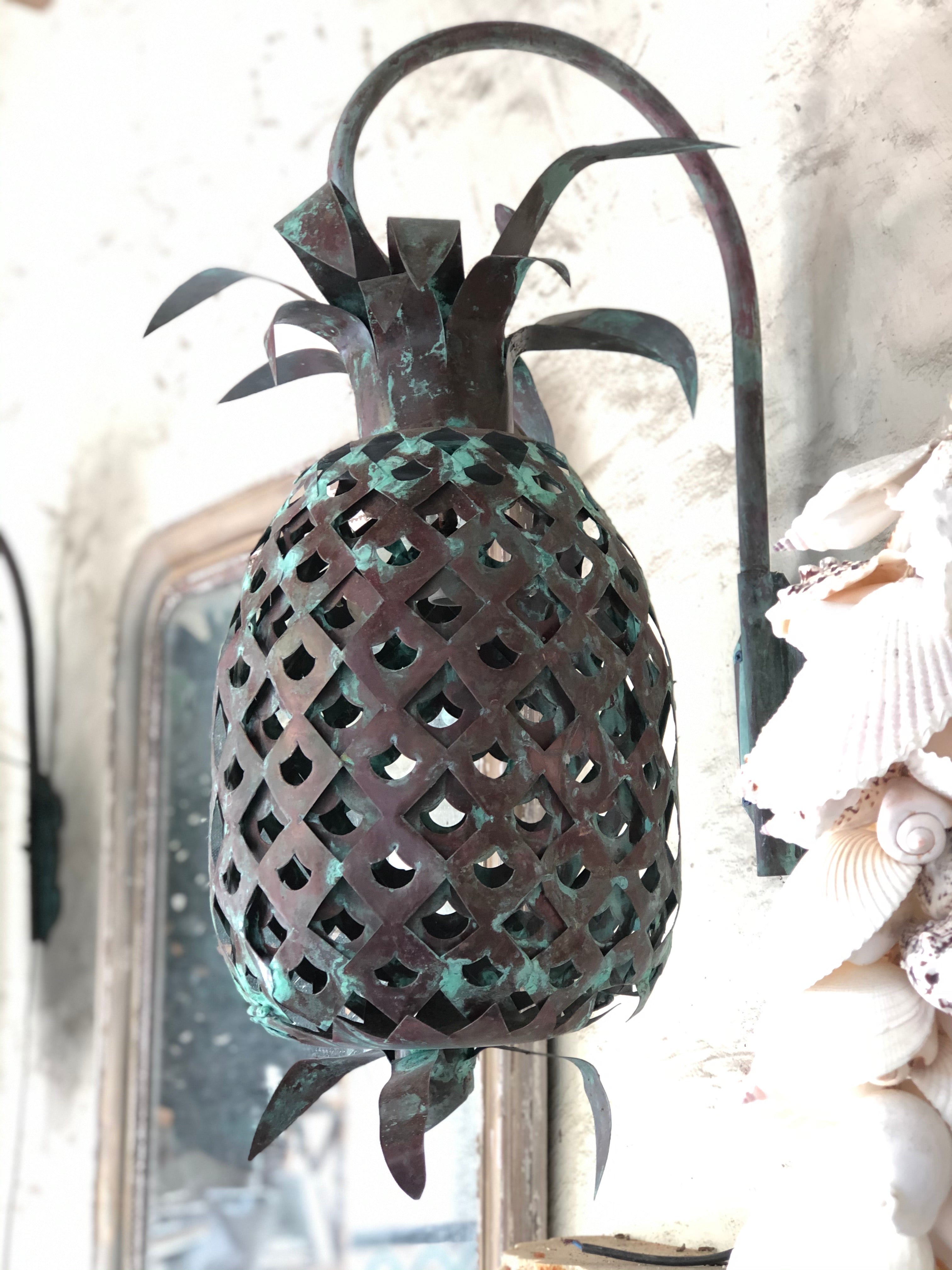 Sconces - Custom Copper Pineapple Wall Sconce – The Kemble Shop