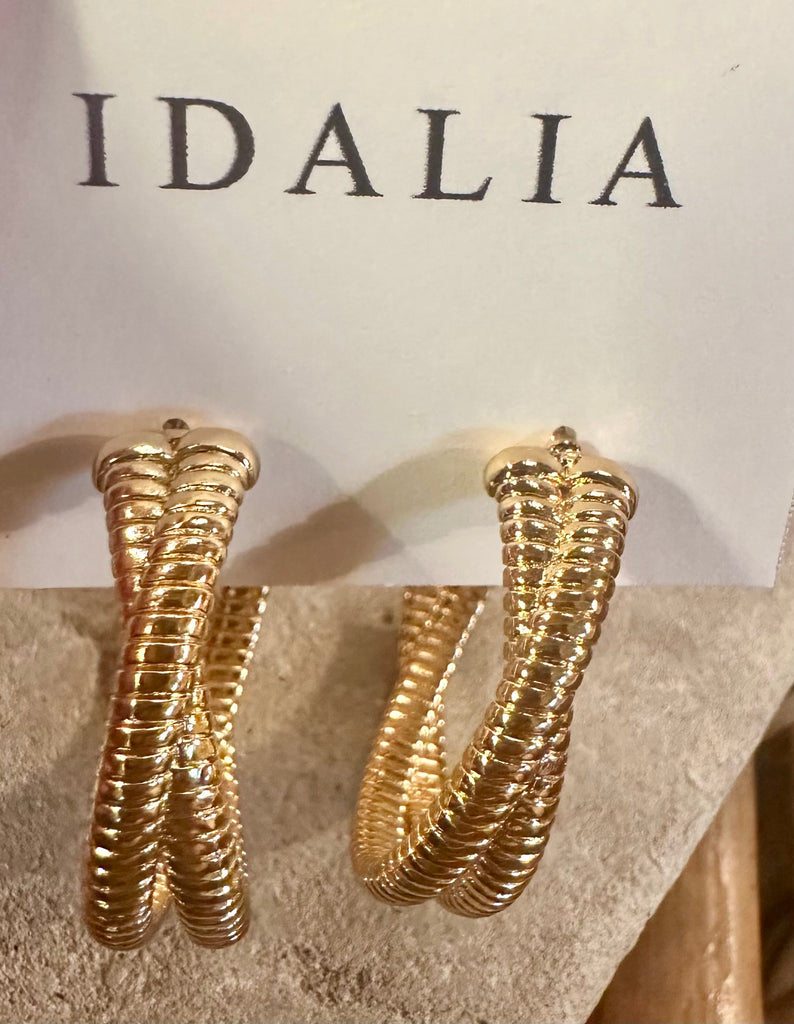 Idalia - Cleo Twisted Hoops - The Kemble Shop