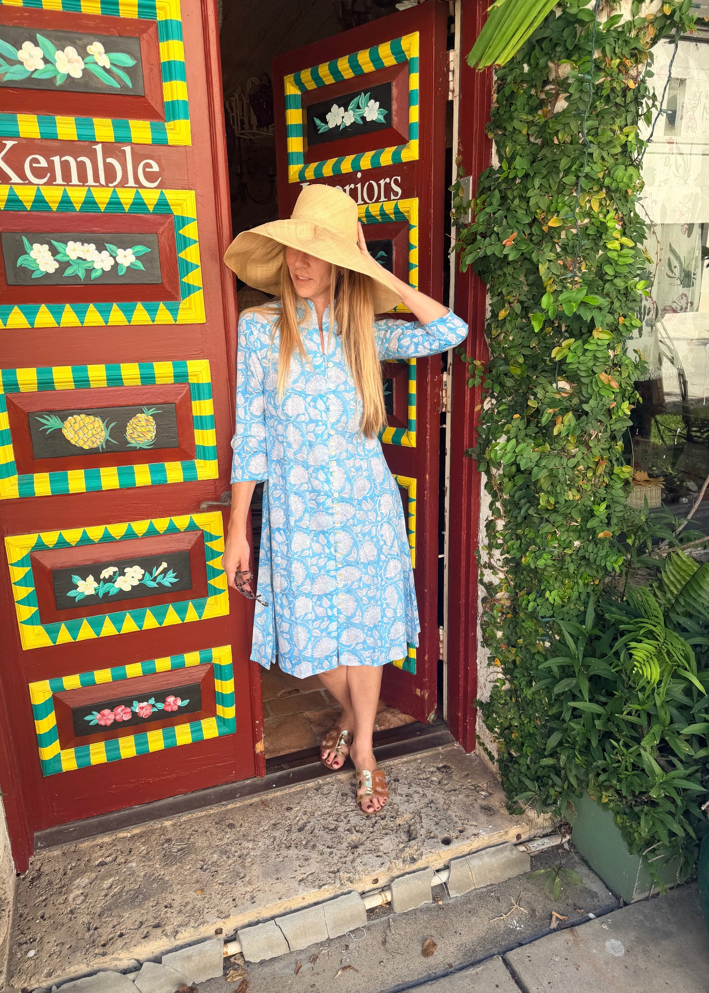 Palm Beach Tunic Midi Dress