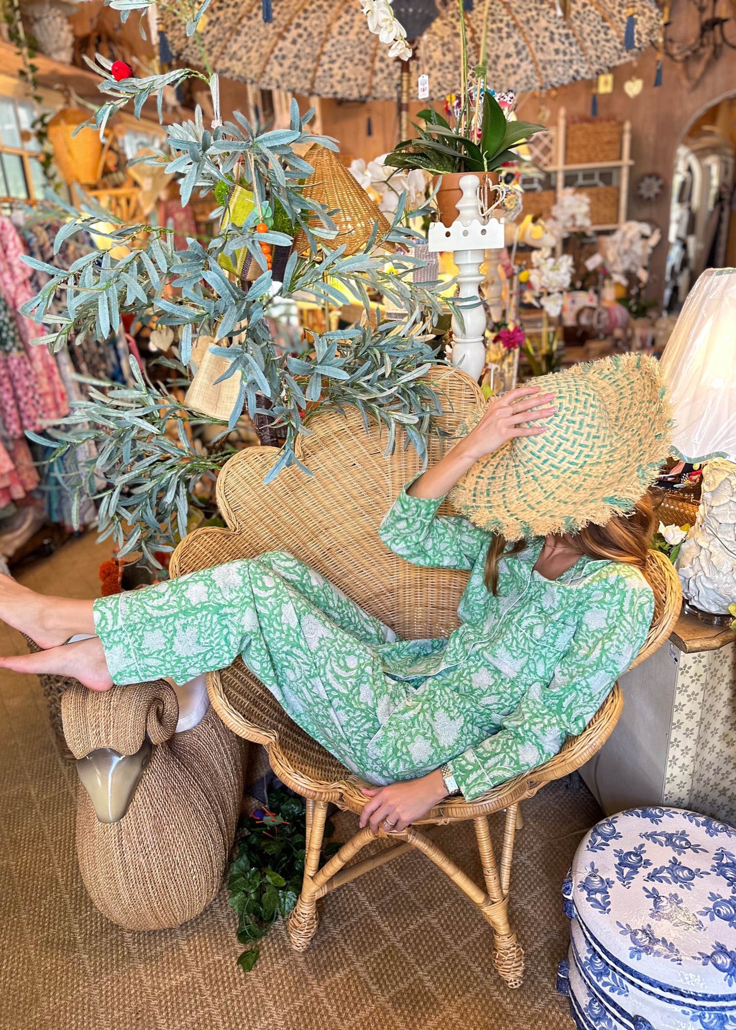 Palm Beach Pajamas | Green Meadows - The Kemble Shop