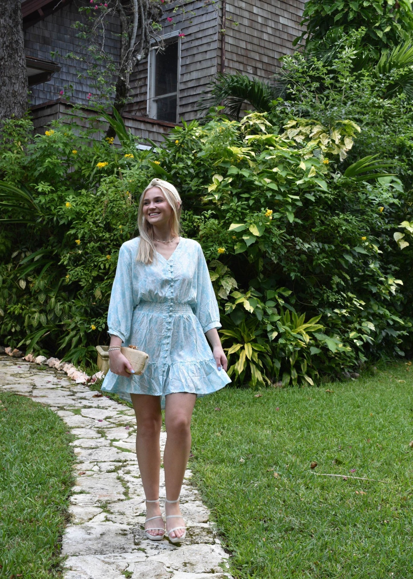 Blue Sky Kelsey Dress Short - Walker & Wade - The Kemble Shop