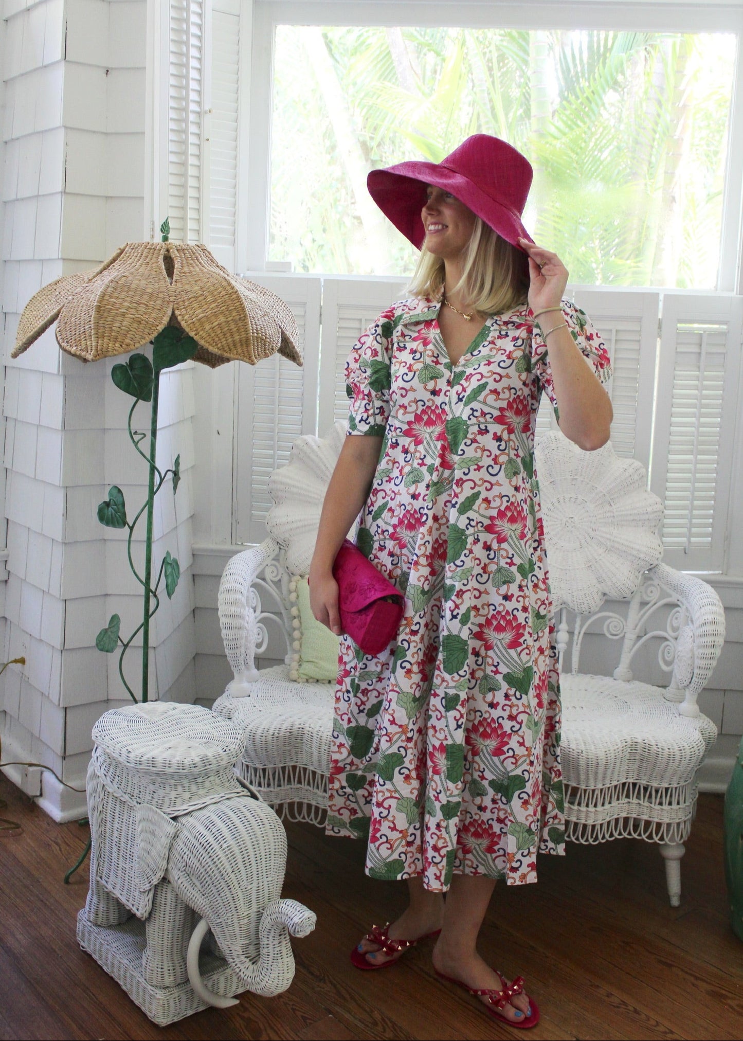 Montauk Dress | White Florals | Dizzy Lizzie - The Kemble Shop