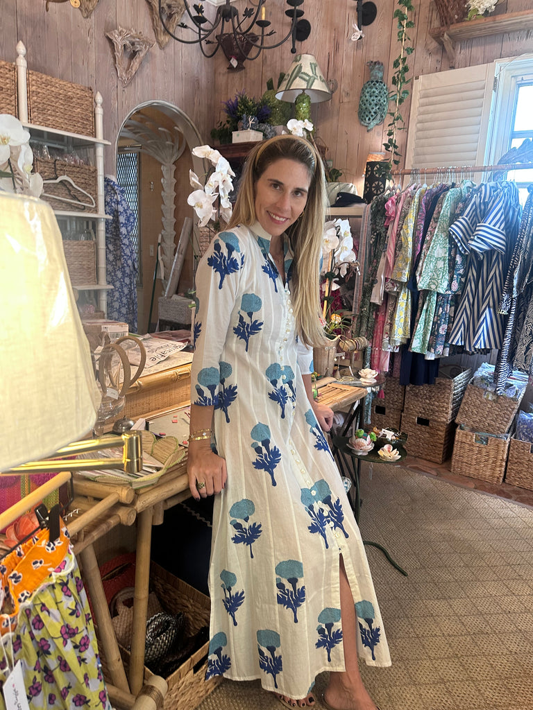 PRE-ORDER Blue Poppy Palm Beach Tunic Dress - The Kemble Shop