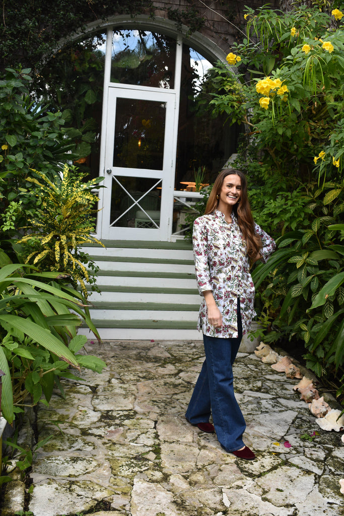 Autumn Flowers Palm Beach Tunic - The Kemble Shop