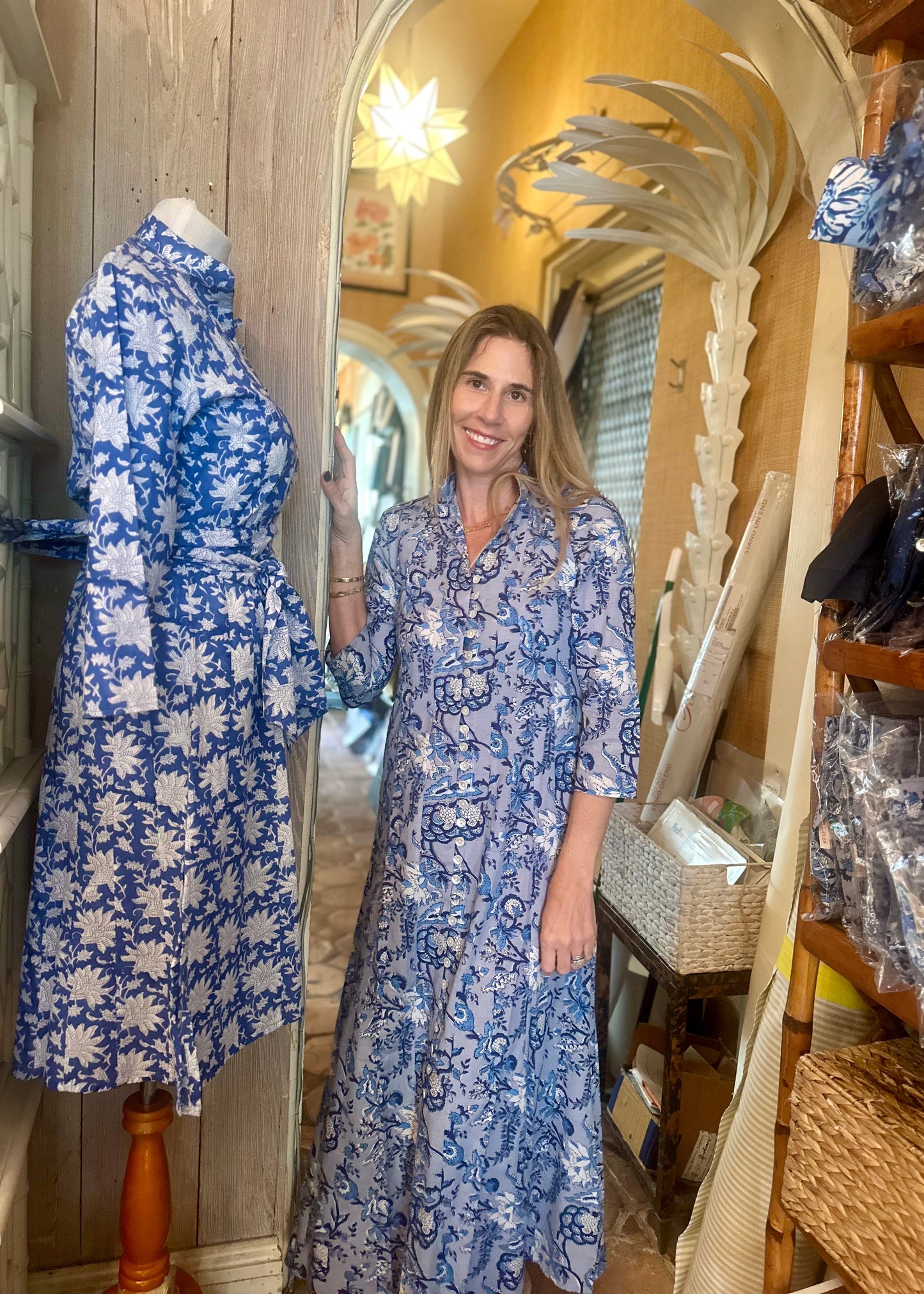 Charcoal Garden  Palm Beach Tunic Dress - The Kemble Shop
