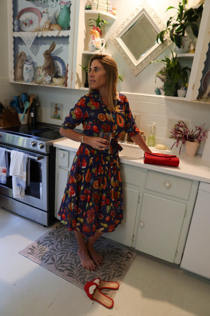 Mrs Maisel Dress / Fruit Dress- Dizzy Lizzie - The Kemble Shop
