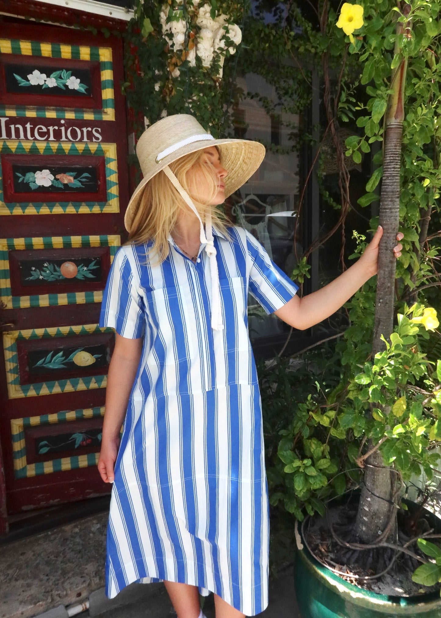 Livro | Gibbons Dress | Blue French Stripe - The Kemble Shop