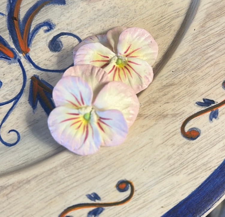 Pansy Earrings - Medium Baby Pink - The Kemble Shop