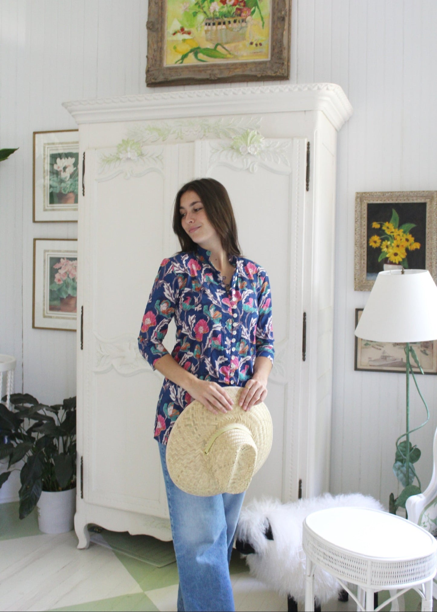 Palm Beach Tunic | Night Garden - The Kemble Shop