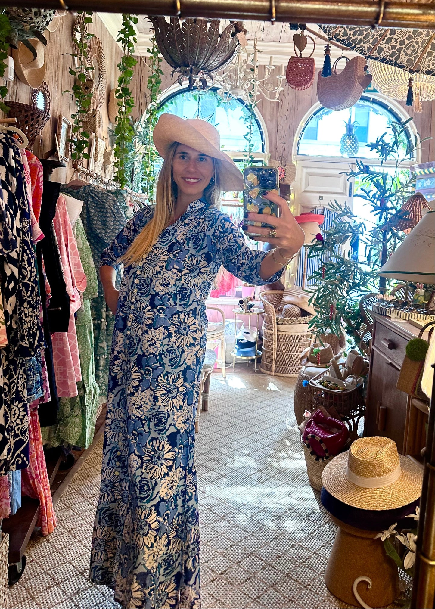 Sunburst Blues Palm Beach Tunic Dress - The Kemble Shop