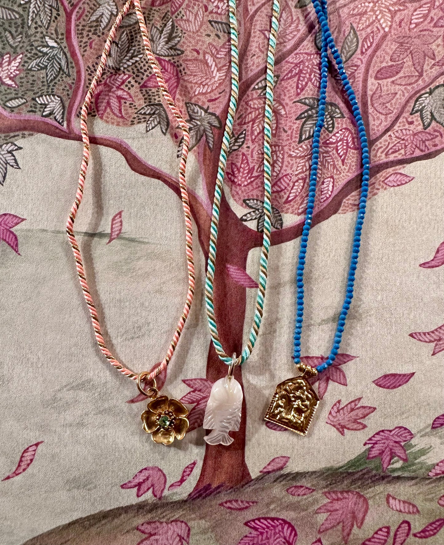 Vanessa Heaney Gold pendant cords - The Kemble Shop