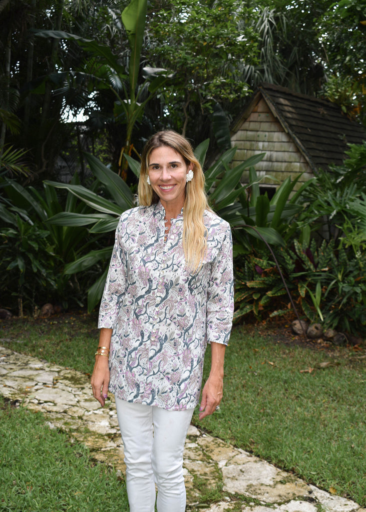 Palm Beach Tunic - Coral Garden - The Kemble Shop