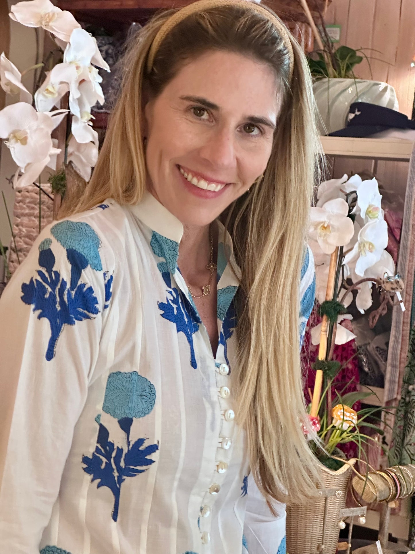 PRE-ORDER Blue Poppy Palm Beach Tunic Dress - The Kemble Shop
