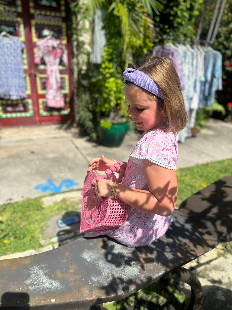 Walker & Wade - Girls Ellie Dress / Pink Paisely - The Kemble Shop