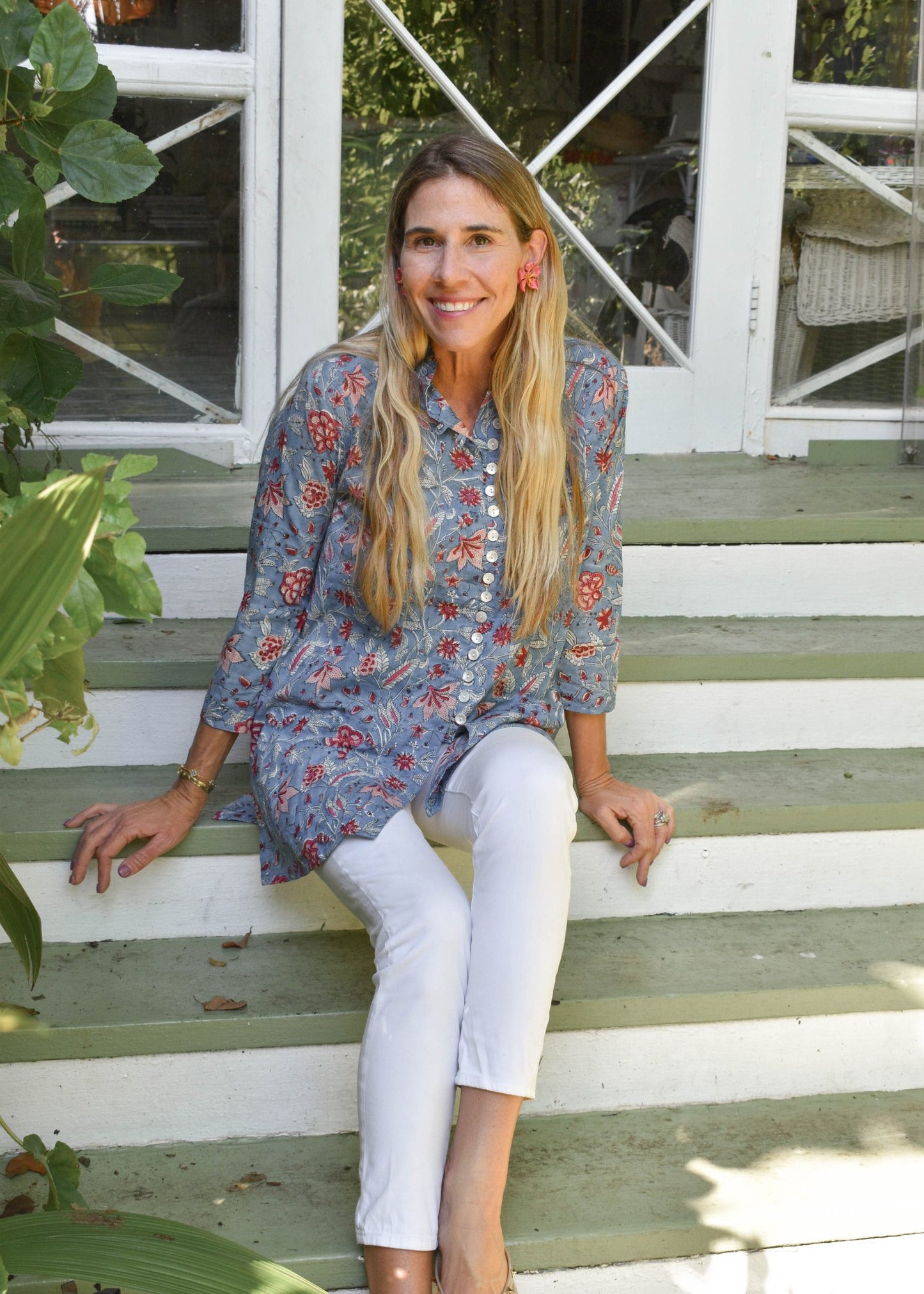 Sunset Garden Palm Beach Tunic - The Kemble Shop