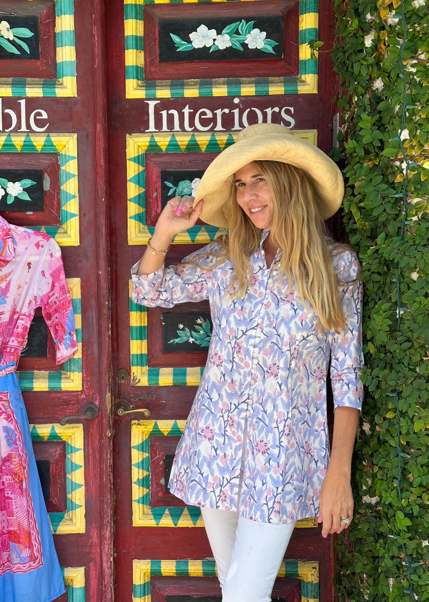 Palm Beach Tunic | Pinks and Blues - The Kemble Shop