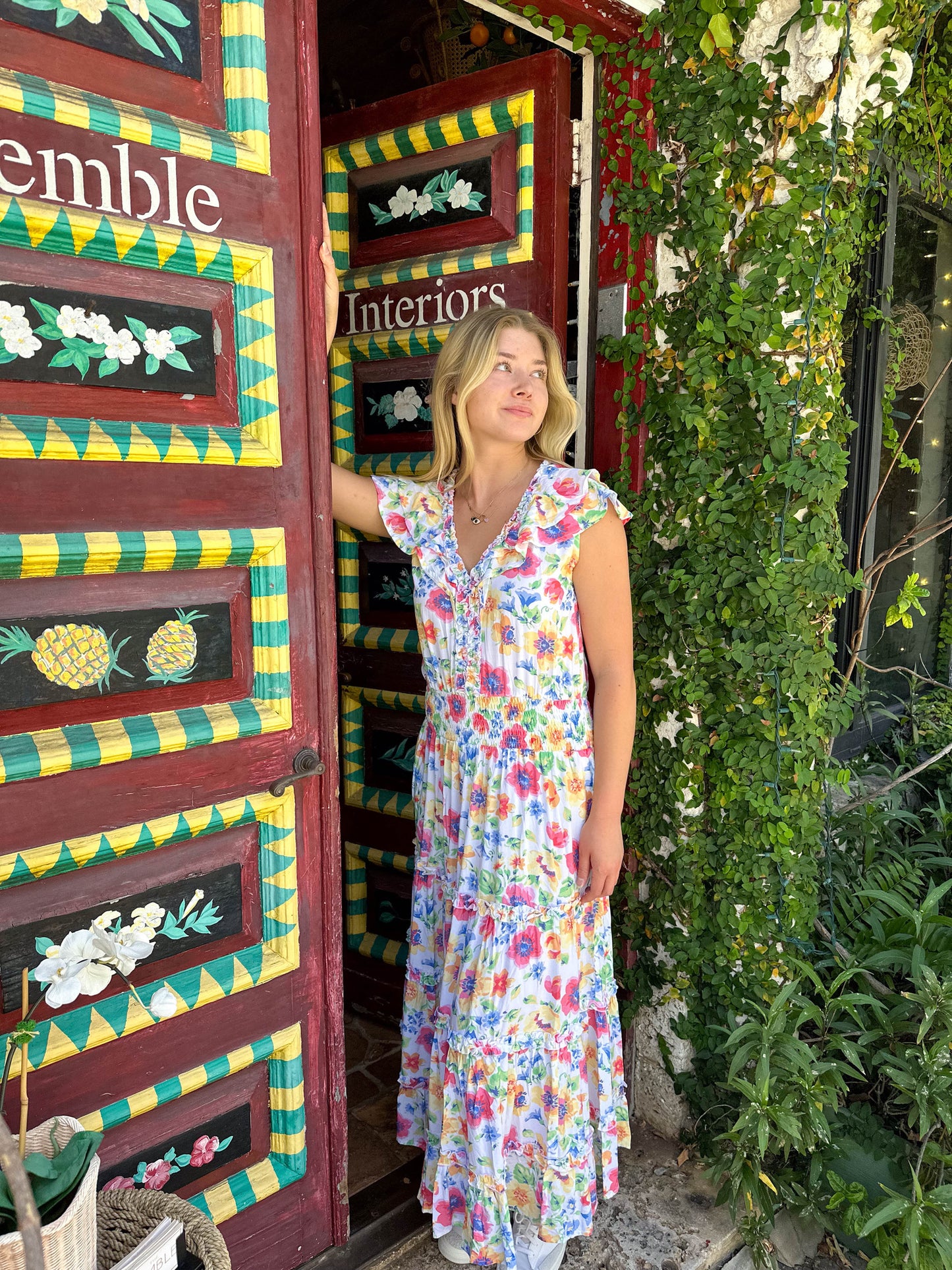 Walker & Wade | Brigitte Dress | Watercolor Florals - The Kemble Shop