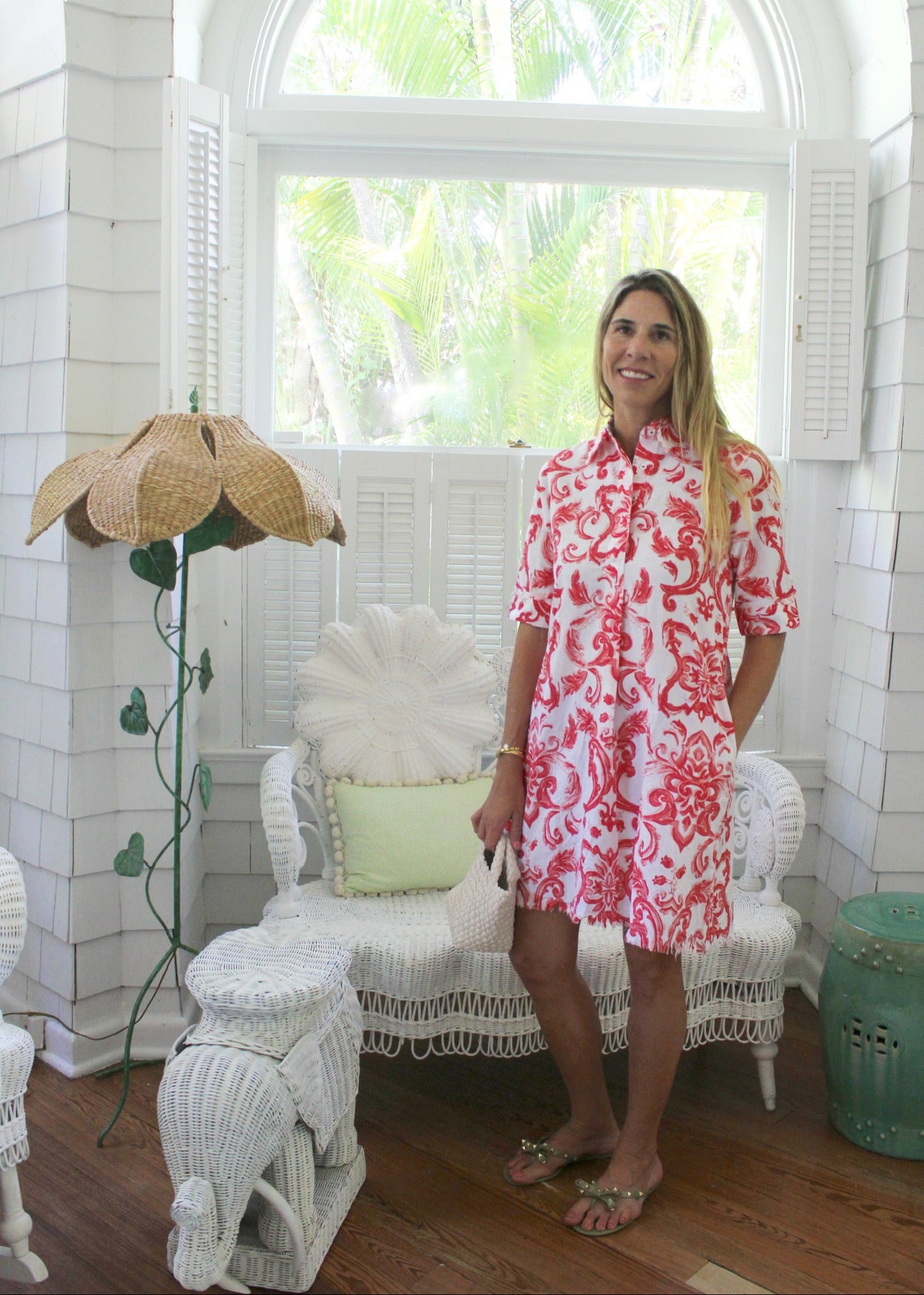 Chatham Dress | Pink Tiles - Dizzy Lizzie - The Kemble Shop
