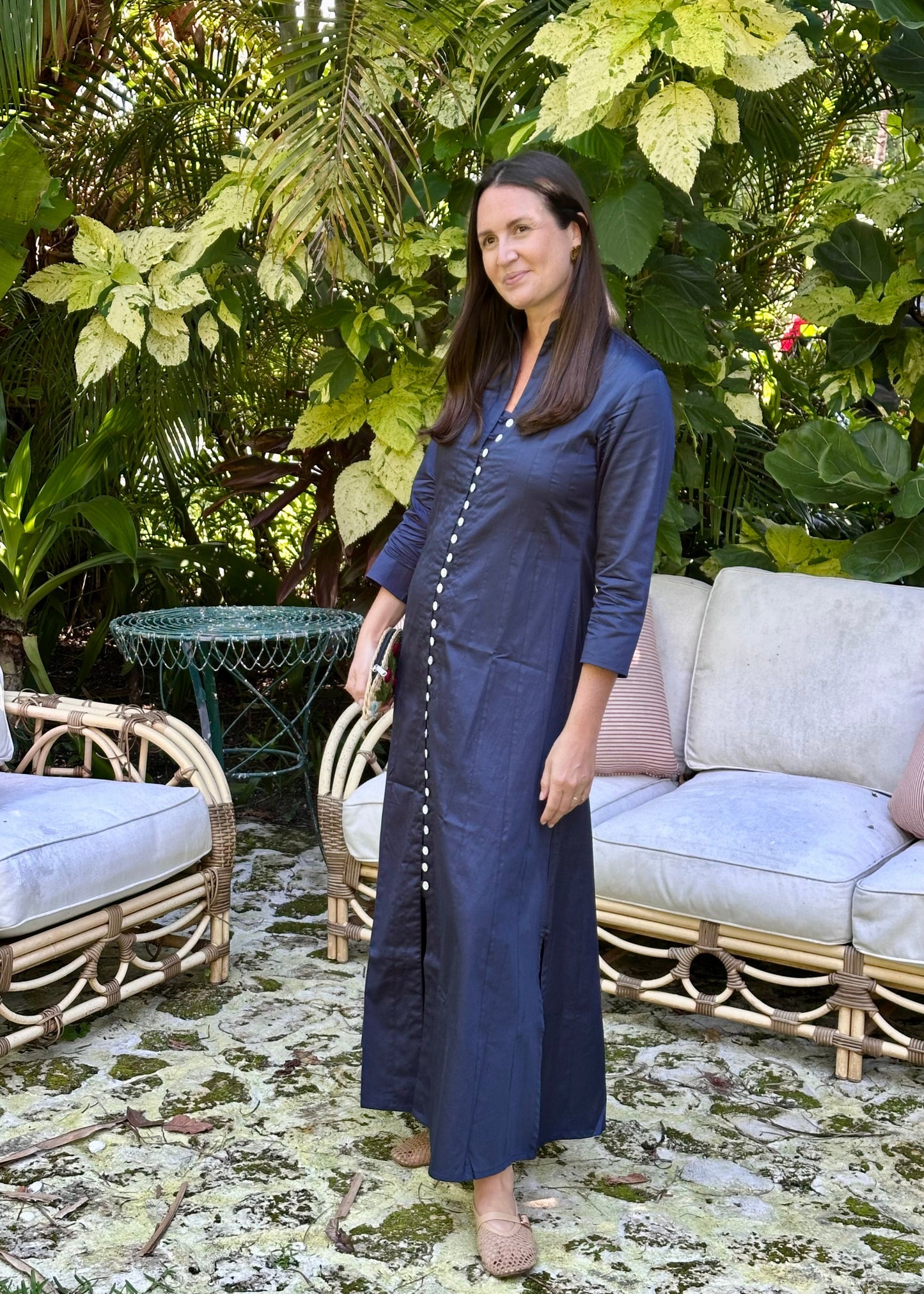 Navy Palm Beach Tunic Dress - The Kemble Shop