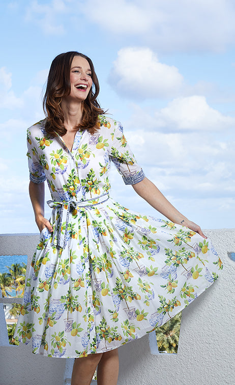 Mrs Maisel Dress | Yellow Lemons - Dizzy Lizzie – The Kemble Shop