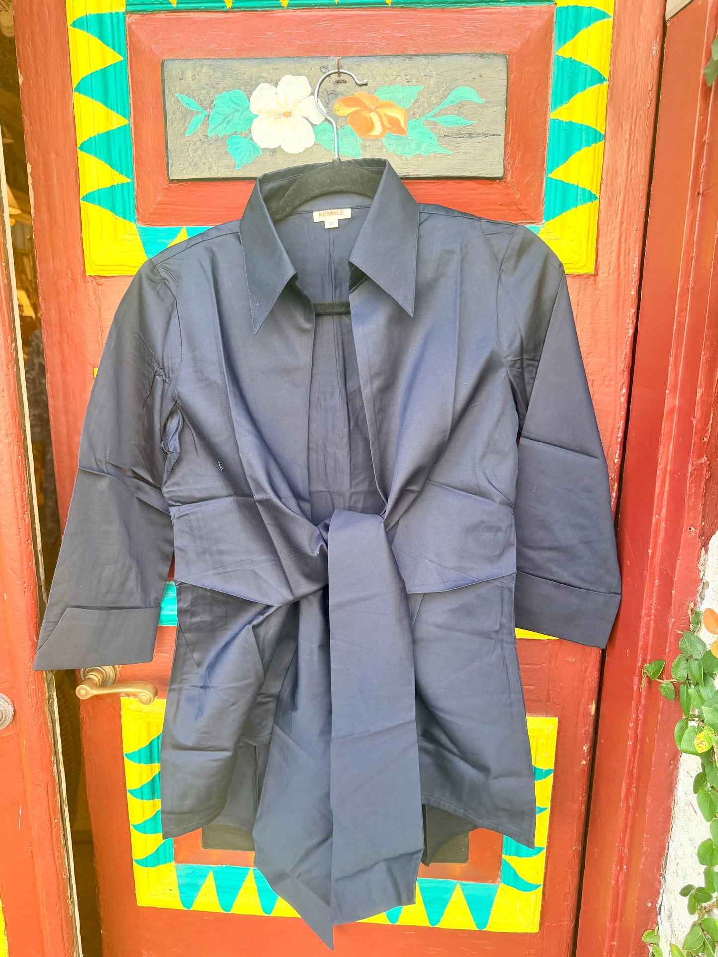 The Maisie Wrap - Navy - The Kemble Shop