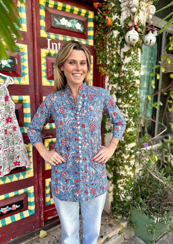 Sunset Garden Palm Beach Tunic - The Kemble Shop