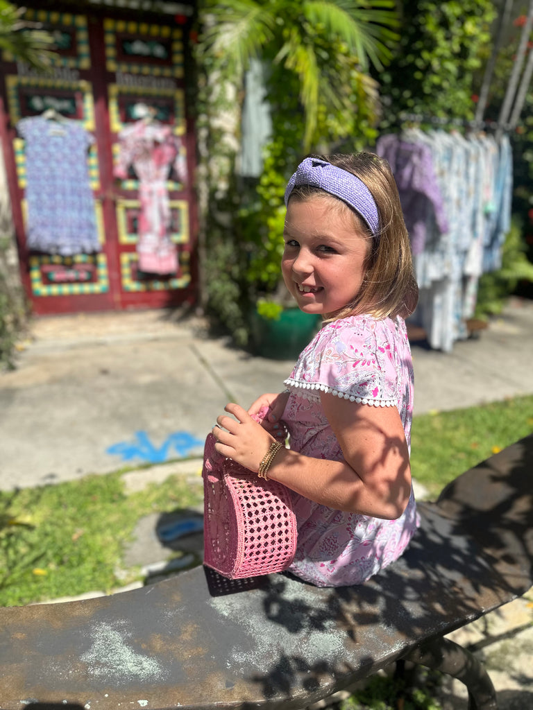 Walker & Wade - Girls Ellie Dress / Pink Paisely - The Kemble Shop