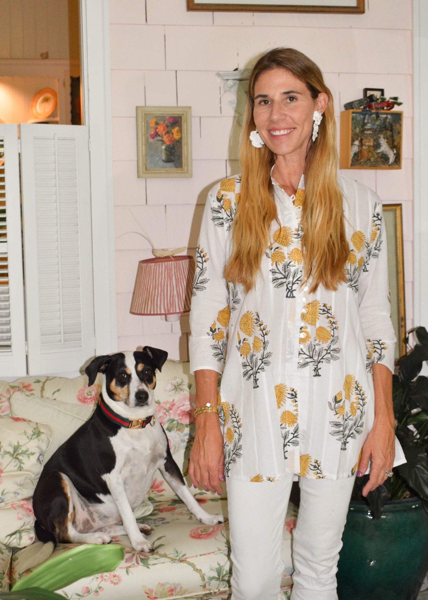 Yellow Poppy Palm Beach Tunic - The Kemble Shop