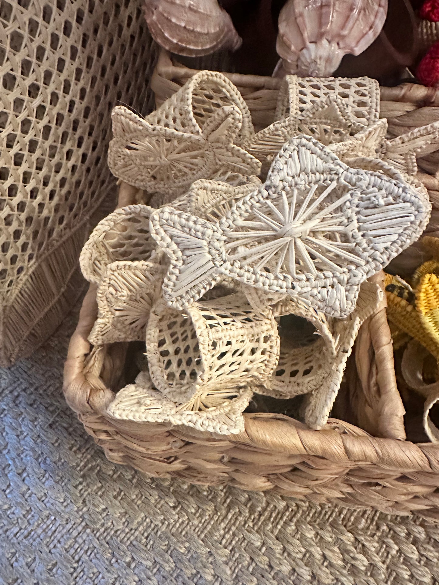 Natural Rattan Fish Napkin Ring - The Kemble Shop