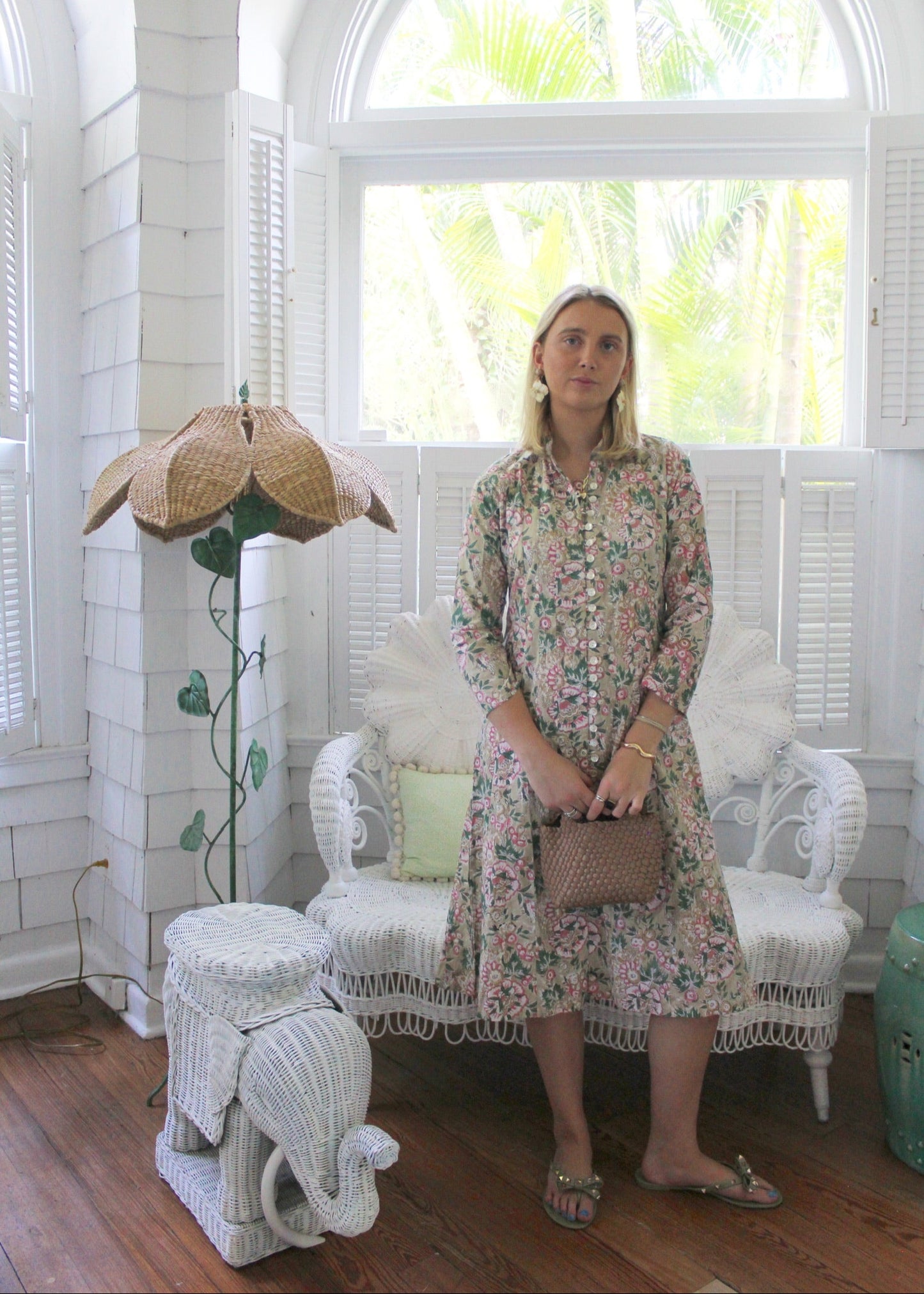 Palm Beach Midi Tunic Dress | Bay Garden - The Kemble Shop