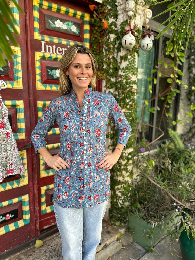 Sunset Garden Palm Beach Tunic - The Kemble Shop