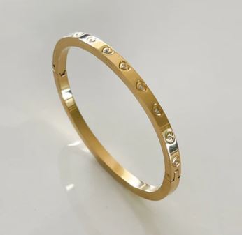 Gold Heart Cuff - The Kemble Shop
