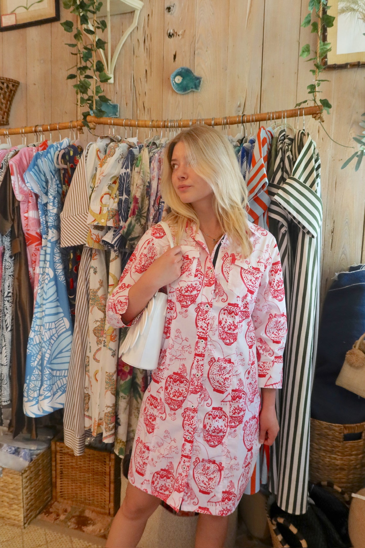 Sag Harbor | Pink & White Chinoserie - Dizzy Lizzie - The Kemble Shop