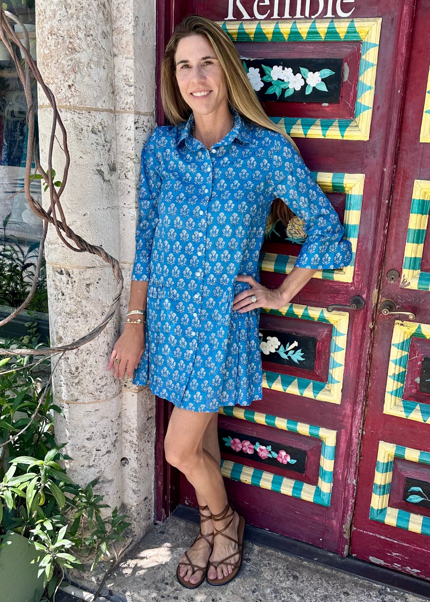 Kirsten Dress | Deep Periwinkle - The Kemble Shop