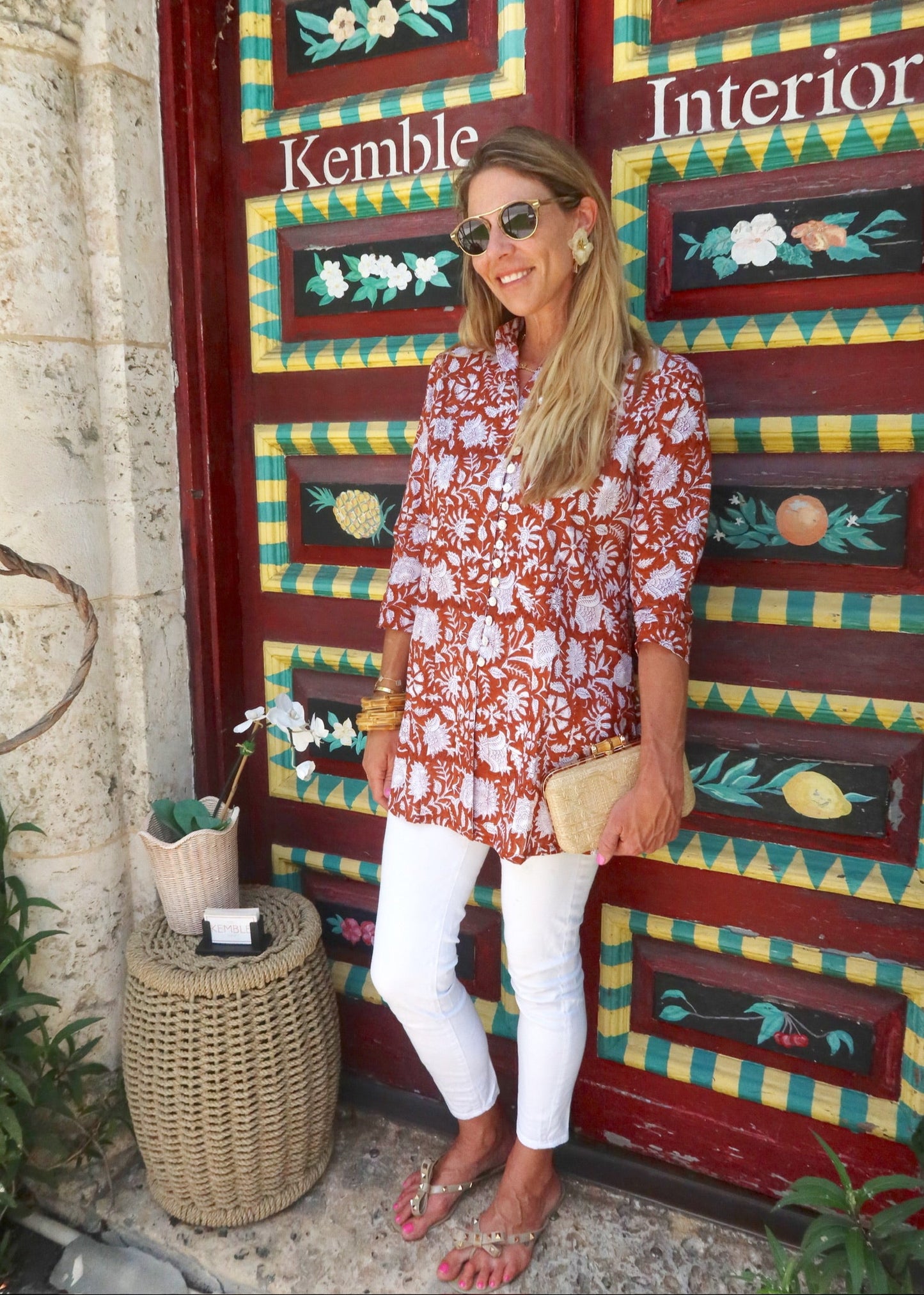 Palm Beach Tunic | Terre Floral - The Kemble Shop