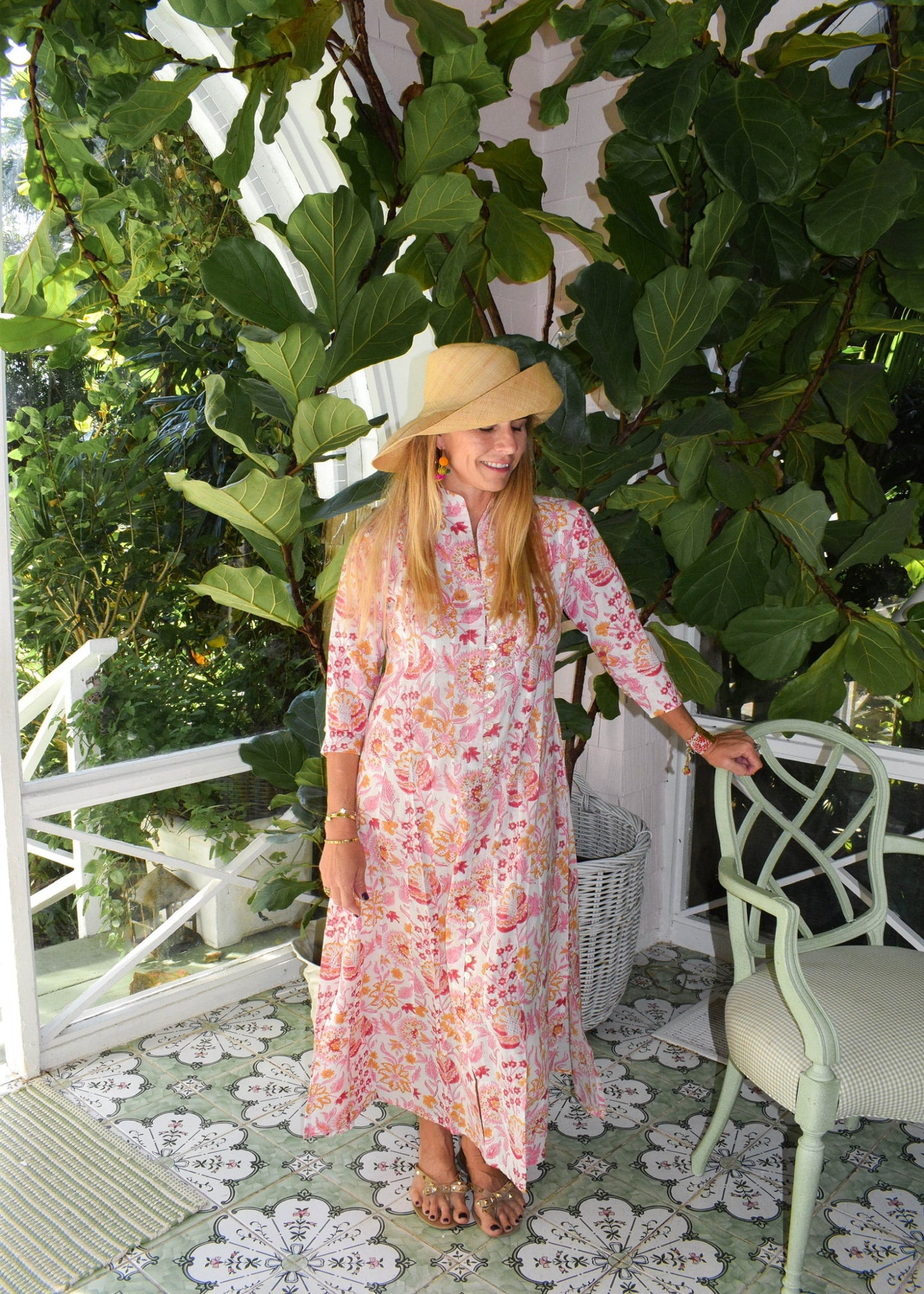 Red Garden Palm Beach Tunic Dress - The Kemble Shop