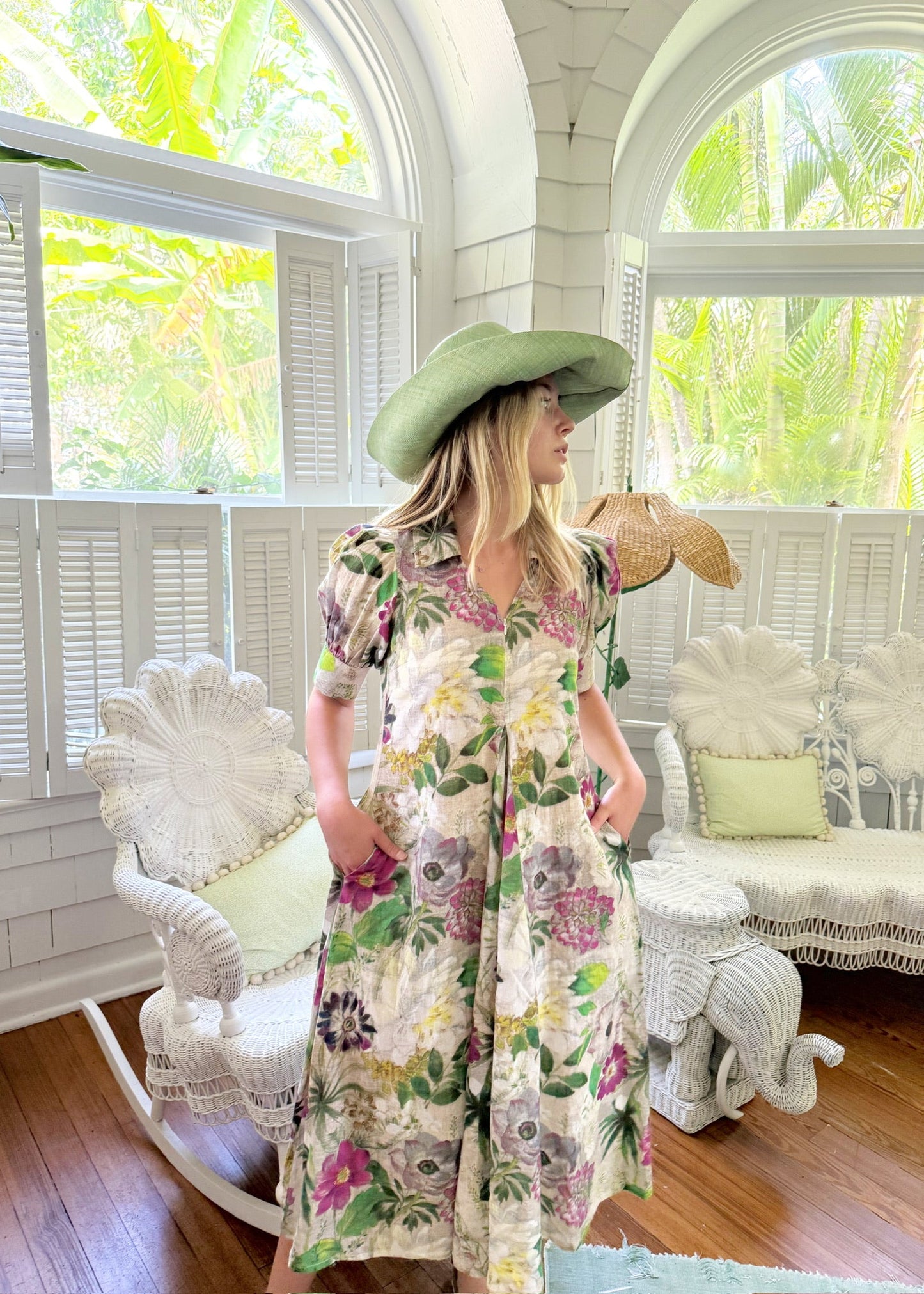 Montauk Dress | Botanical | Dizzy Lizzie - The Kemble Shop