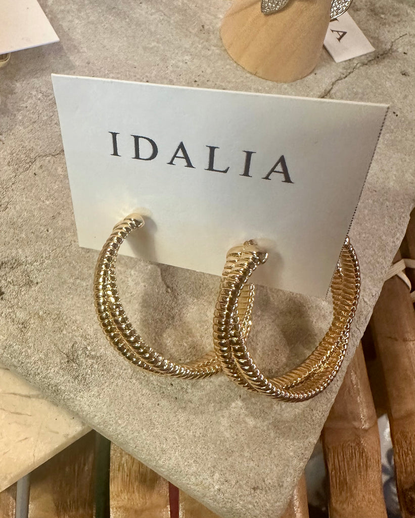 Idalia - Cleo Twisted Hoops - The Kemble Shop