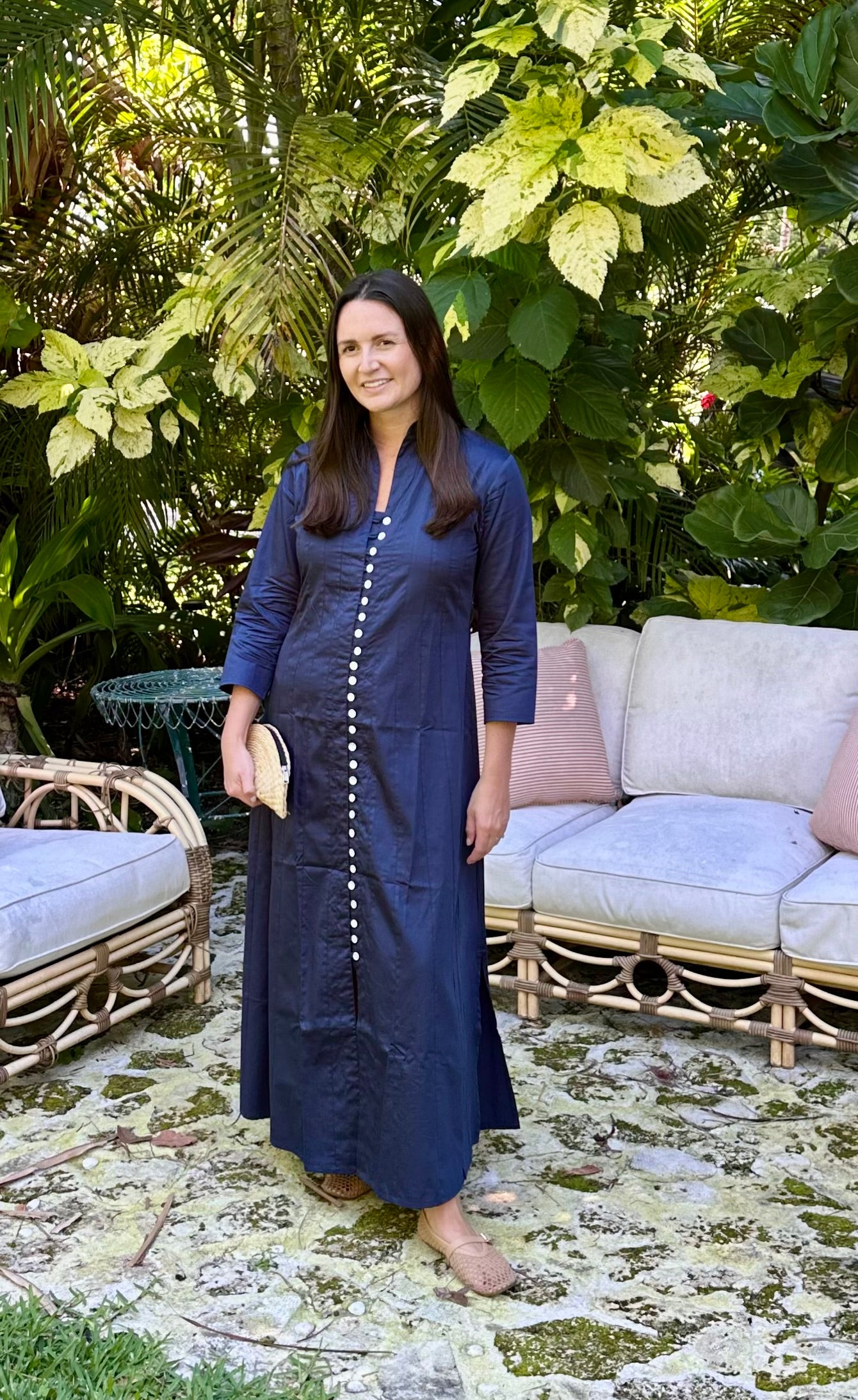 Navy Palm Beach Tunic Dress - The Kemble Shop