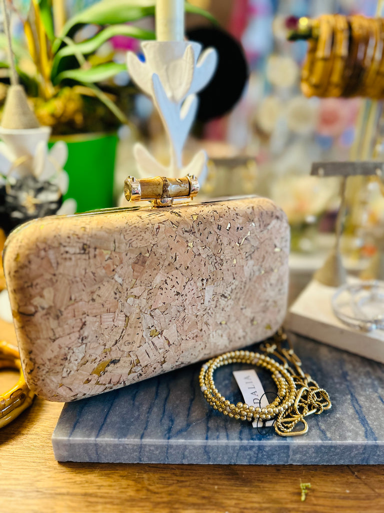 Bags & Totes - Cork & Bamboo Clutch - The Kemble Shop