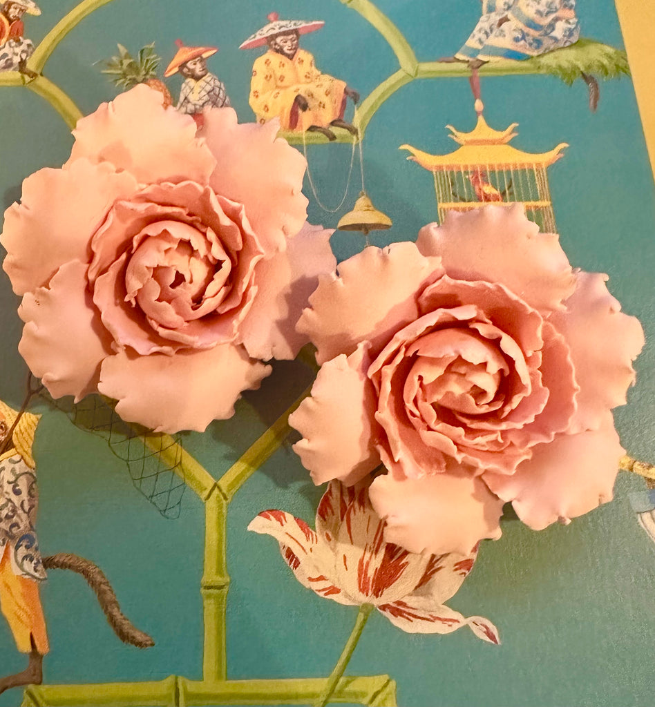 Gardenia Earrings in Pink Pearl - Large - The Kemble Shop