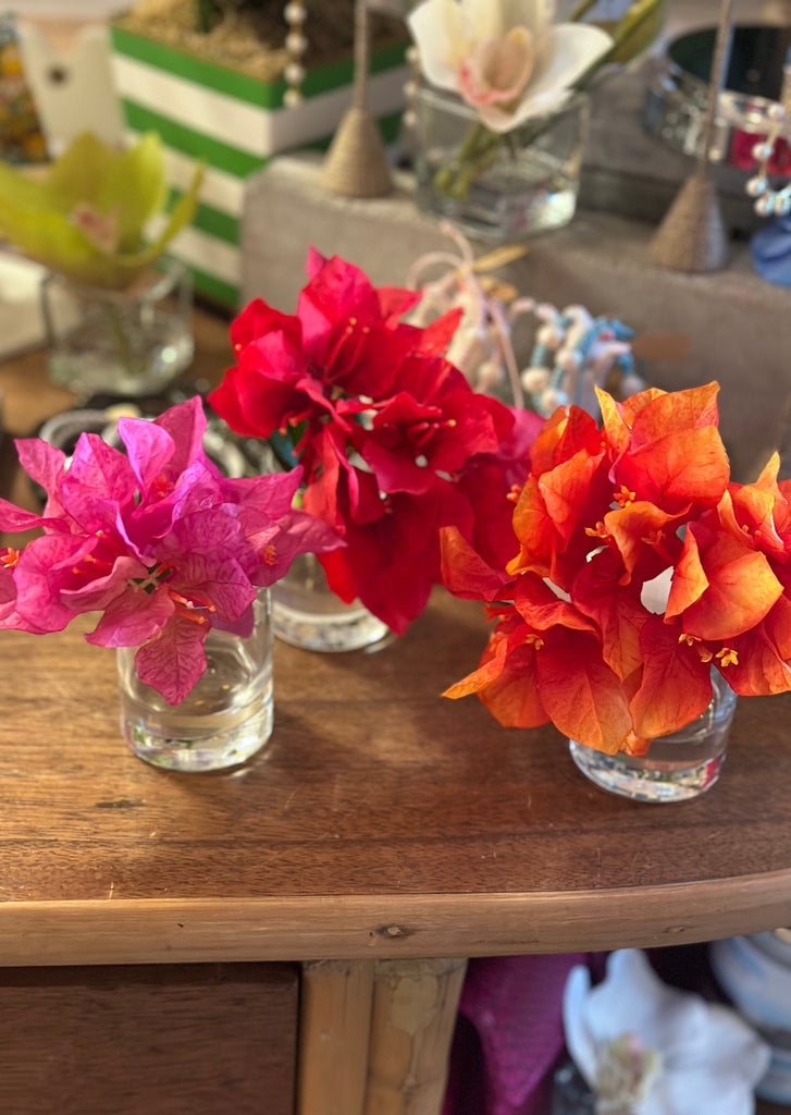 Floral - Mini Bougainvillea Bloom - Red, Pink & Orange - The Kemble Shop